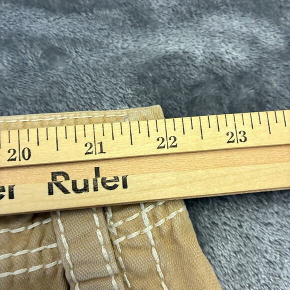 True Religion Cargo Shorts Men’s 42 Beige Baggy Street Wear Earth World Tour Y2K - Picture 7 of 10